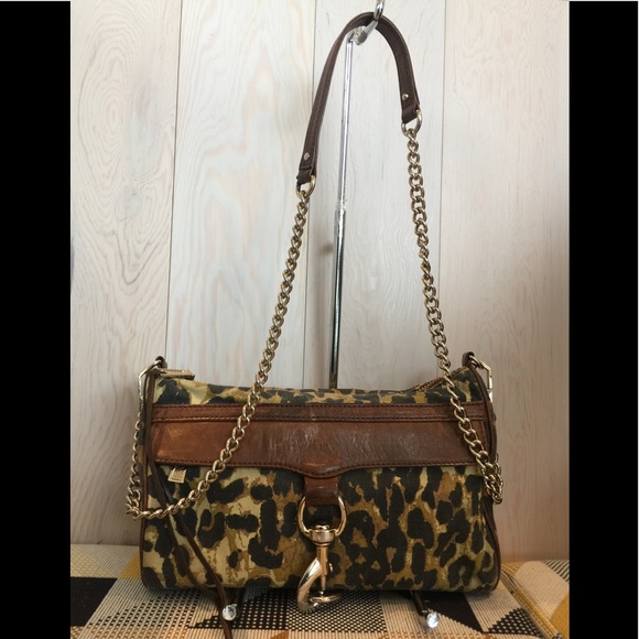 Rebecca Minkoff Animal Print Canvas & Leather Bag - Picture 1 of 8